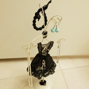 Little black dress jewelry display/hanger